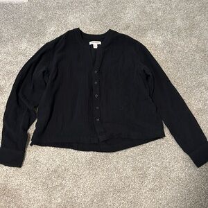 cropped cotton blouse